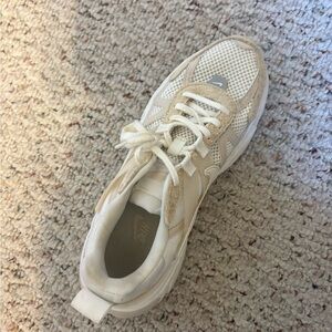 Nike Women's Beige and White Sneakers